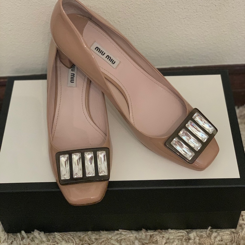 Miu Miu Block Heels Size 39 - image 2